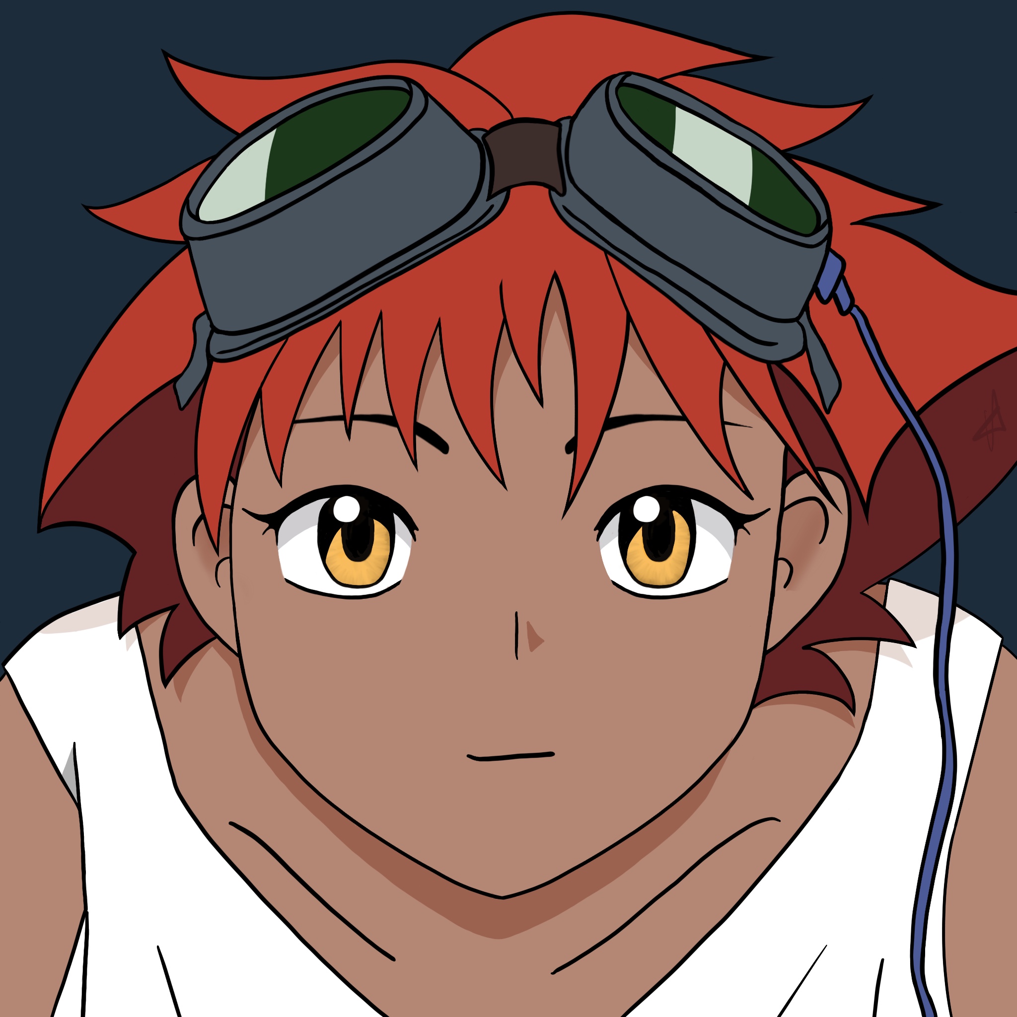 Painting of Ed from Cowboy Bebop